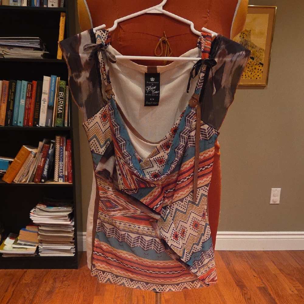 Point Zero Multicolor Zigzag Blouse